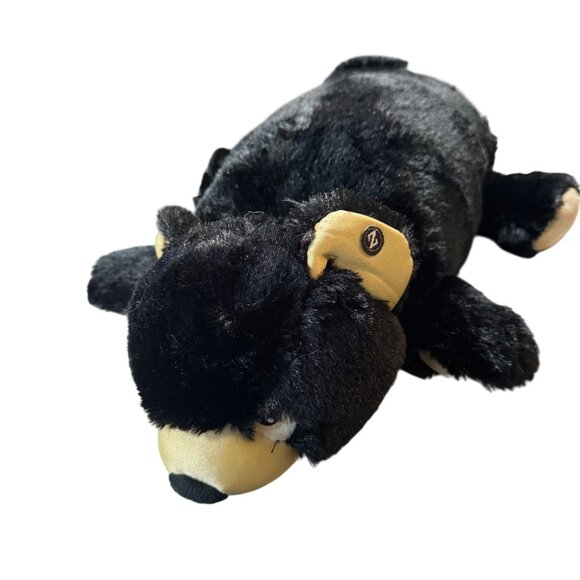 Zoobies Black Bear Plush Pillow Pet - Picture 1 of 5